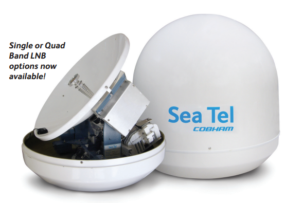 SeaTel USAT 24 Ku-Band Marine Satellite Antenna, Internet at Sea