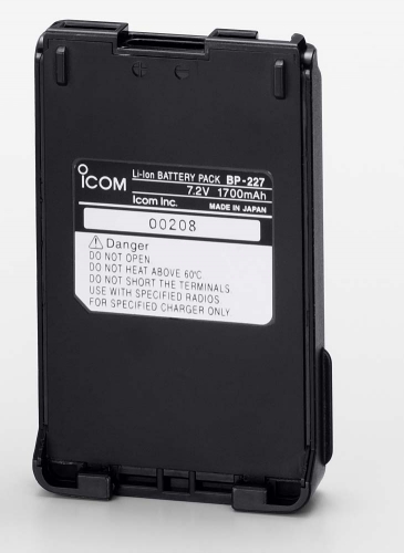 ICOM BP-227 1700 mAh Lithium Ion Battery
