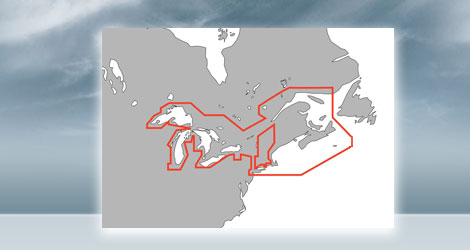 Furuno 3D Chart C-Map MM3-VNA-026 Great Lakes and Maritimes