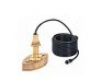 Koden 1700/120DBT8P transducer, 120 kHz, 600W, bronze, 30' cable- DISCONTINUED