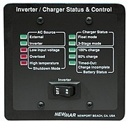 NewMar ICR-2-25 Inverter-Battery Charger Remote