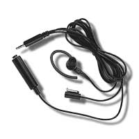Motorola BDN6732 3 Wire Surveillance Kit with Mic and PTT, Black