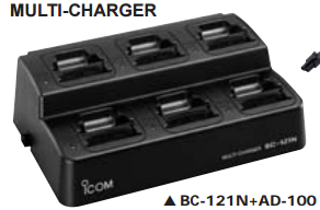 ICOM BC-121NS 6-Unit Charger Kit BC121N + AD110 x 6