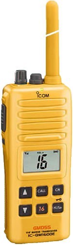ICOM GM1600 21K GMDSS VHF Handheld for Survival Crafts with Spare BP-234 Battery