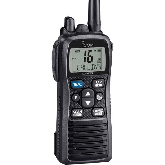 ICOM M73 11 6W IPX8 Submersible PLUS with Active Noise Cancelling and Voice Recording Built-in