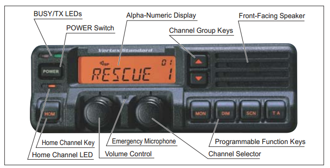 Vertex Standard VX-5500LB PKG-1 Low Band VHF Mobile Radio