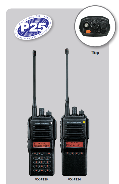 Vertex Standard VX-P929-D0-5 PKG-1 VHF Portable Radio, P25